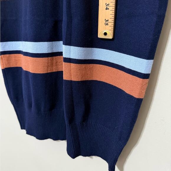 SOLD DO NOT BUY GILLI medium striped color block turtleneck body con midi - Picture 2 of 10